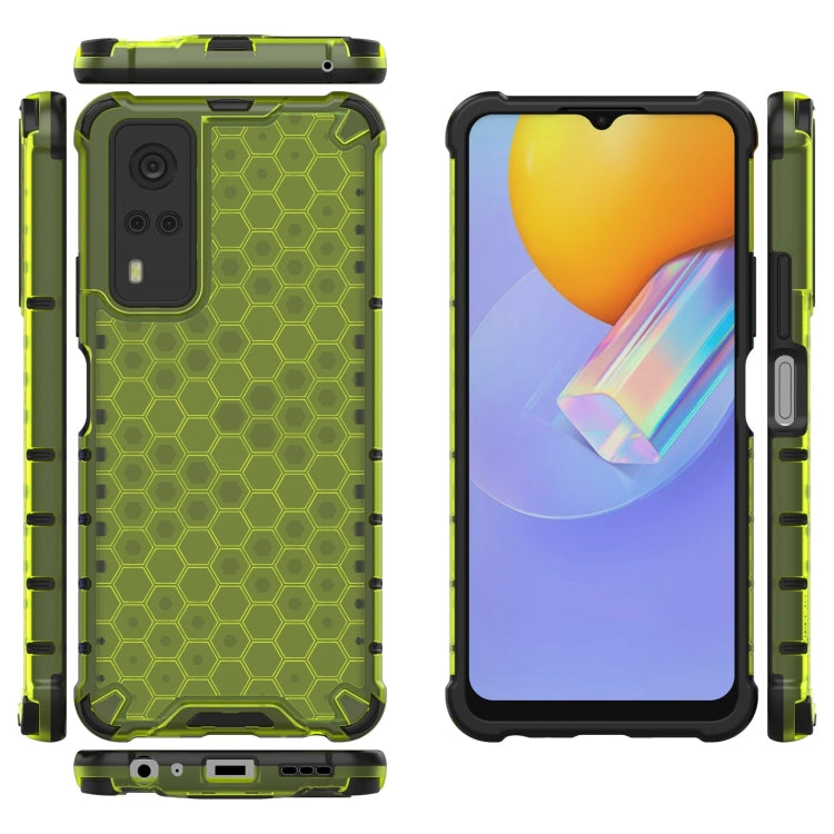 For vivo Y51 (2020 Indian Version) Shockproof Honeycomb PC + TPU Case