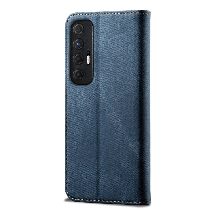For Xiaomi Mi 10S Denim Texture Casual Style Horizontal Flip Leather Case with Holder & Card Slots & Wallet