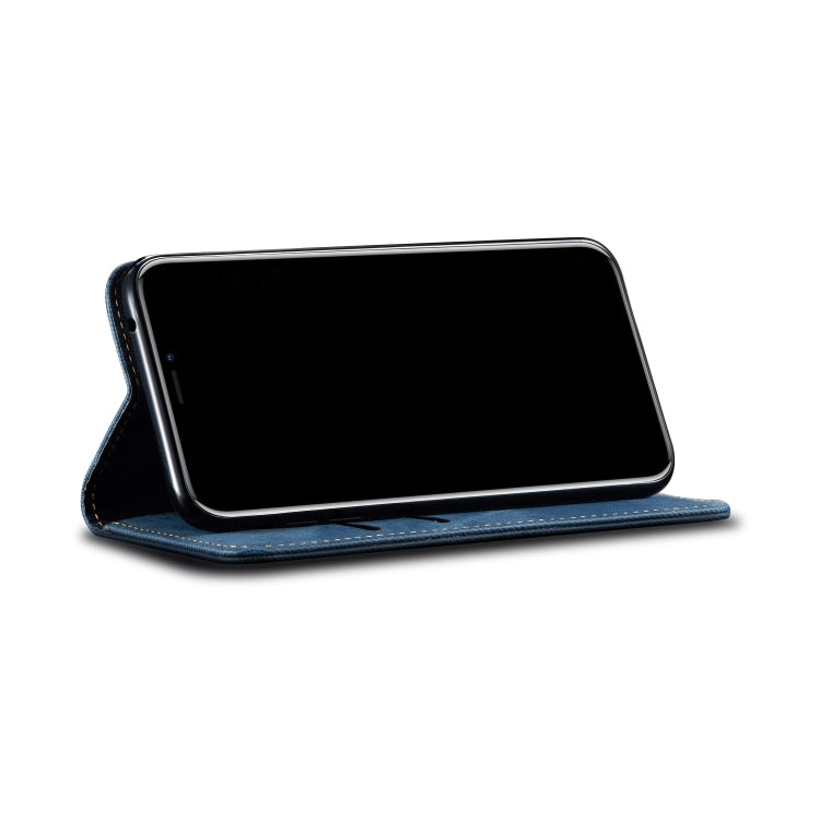 For Xiaomi Mi 10S Denim Texture Casual Style Horizontal Flip Leather Case with Holder & Card Slots & Wallet