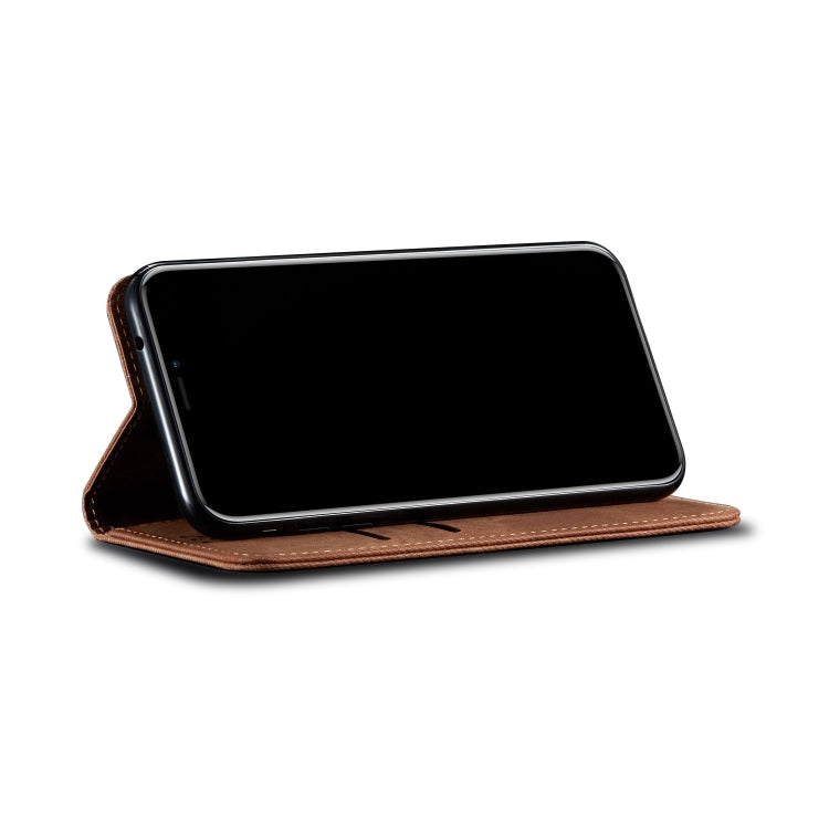 For Xiaomi Mi 10S Denim Texture Casual Style Horizontal Flip Leather Case with Holder & Card Slots & Wallet