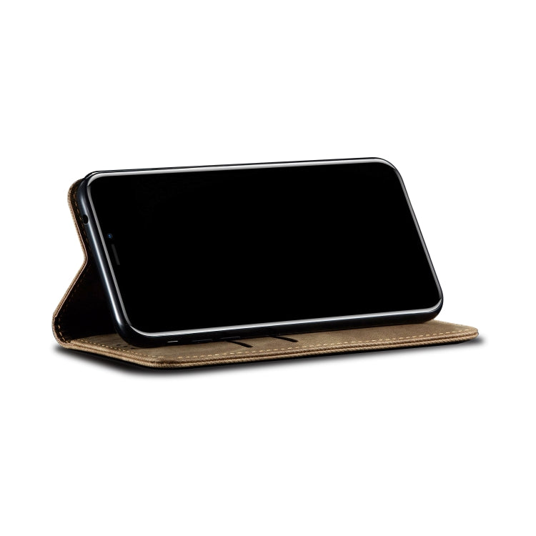 For Xiaomi Mi 10S Denim Texture Casual Style Horizontal Flip Leather Case with Holder & Card Slots & Wallet