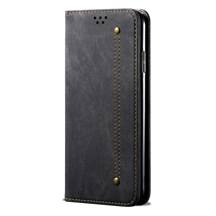 For Xiaomi Mi 11 Pro Denim Texture Casual Style Horizontal Flip Leather Case with Holder & Card Slots & Wallet