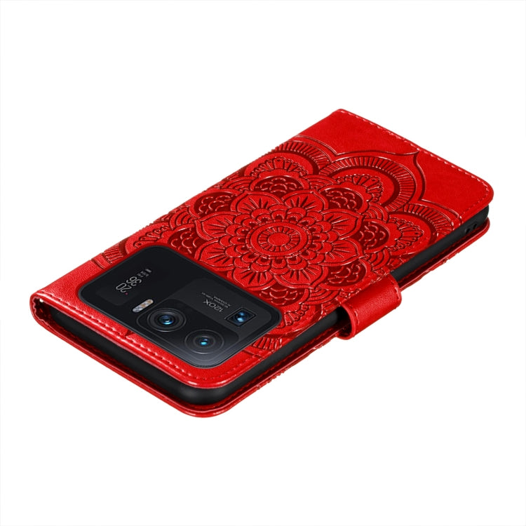 For Xiaomi Mi 11 Ultra Sun Mandala Embossing Pattern Horizontal Flip PU Leather Case with Holder & Card Slots & Wallet & Lanyard