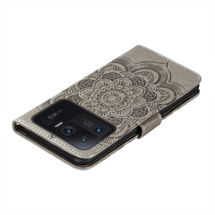 For Xiaomi Mi 11 Ultra Sun Mandala Embossing Pattern Horizontal Flip PU Leather Case with Holder & Card Slots & Wallet & Lanyard