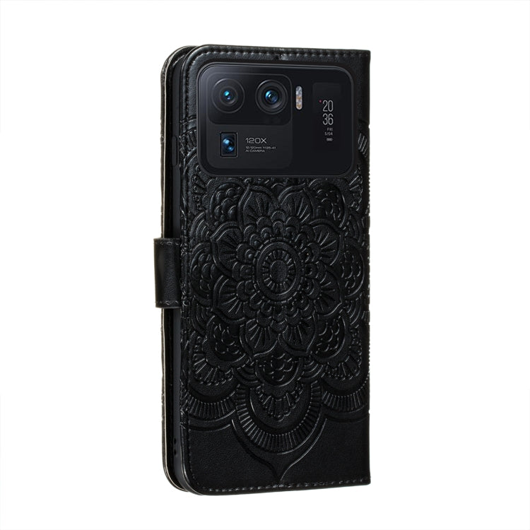 For Xiaomi Mi 11 Ultra Sun Mandala Embossing Pattern Horizontal Flip PU Leather Case with Holder & Card Slots & Wallet & Lanyard