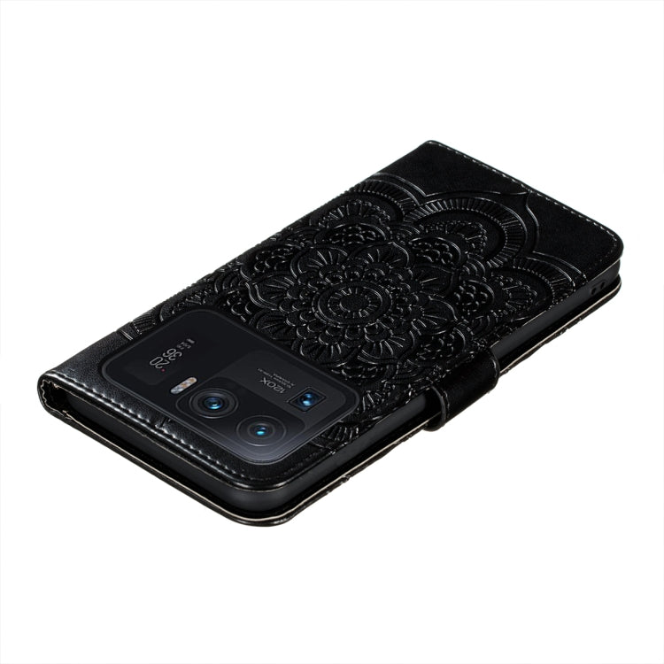 For Xiaomi Mi 11 Ultra Sun Mandala Embossing Pattern Horizontal Flip PU Leather Case with Holder & Card Slots & Wallet & Lanyard