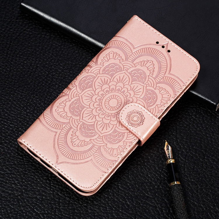 For Xiaomi Mi 11 Ultra Sun Mandala Embossing Pattern Horizontal Flip PU Leather Case with Holder & Card Slots & Wallet & Lanyard