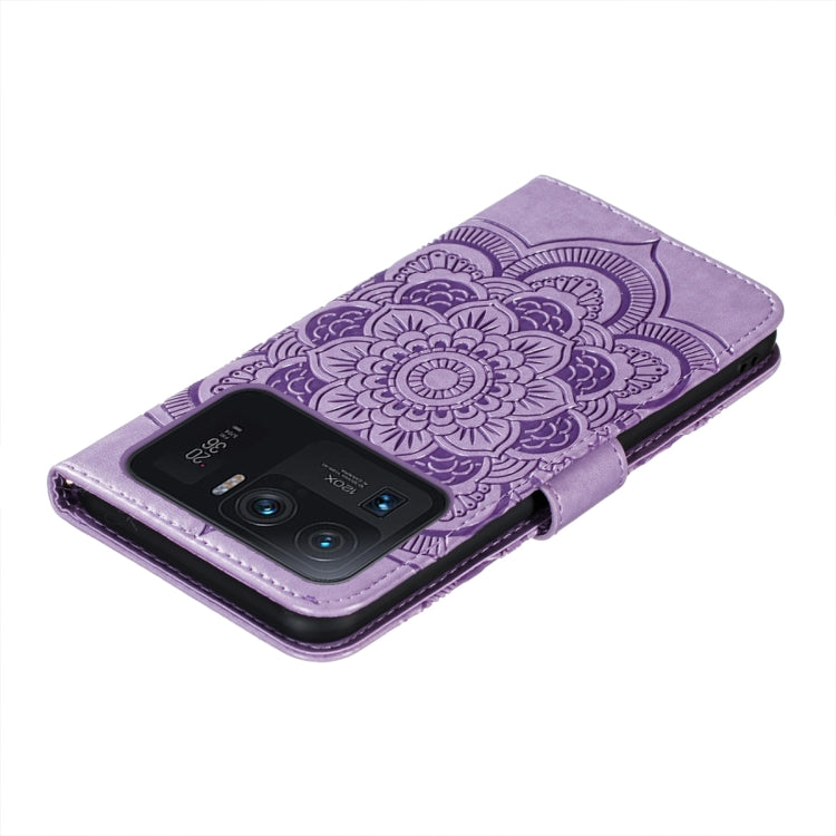 For Xiaomi Mi 11 Ultra Sun Mandala Embossing Pattern Horizontal Flip PU Leather Case with Holder & Card Slots & Wallet & Lanyard