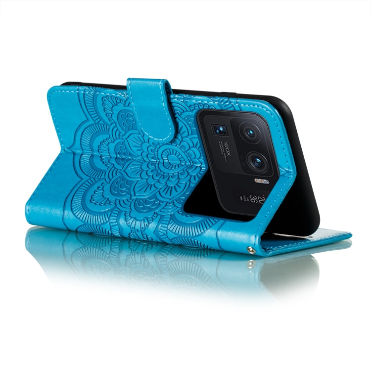 For Xiaomi Mi 11 Ultra Sun Mandala Embossing Pattern Horizontal Flip PU Leather Case with Holder & Card Slots & Wallet & Lanyard