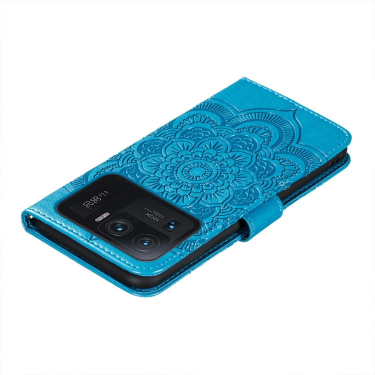 For Xiaomi Mi 11 Ultra Sun Mandala Embossing Pattern Horizontal Flip PU Leather Case with Holder & Card Slots & Wallet & Lanyard