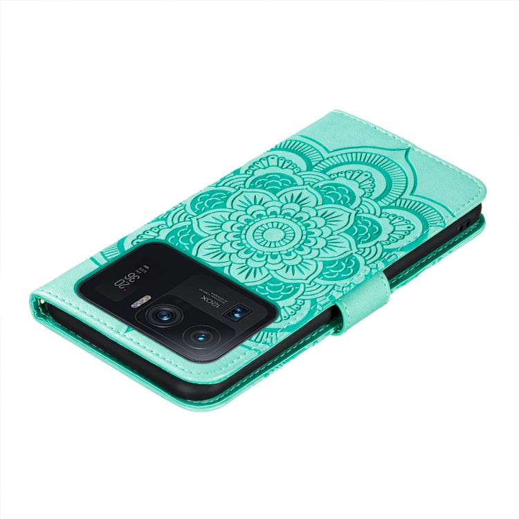 For Xiaomi Mi 11 Ultra Sun Mandala Embossing Pattern Horizontal Flip PU Leather Case with Holder & Card Slots & Wallet & Lanyard