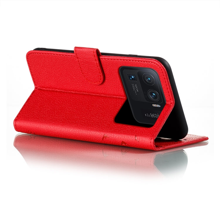 For Xiaomi Mi 11 Ultra Litchi Texture Feather Embossing Pattern Horizontal Flip Leather Case with Holder & Card Slots & Wallet & Photo Frame & Lanyard