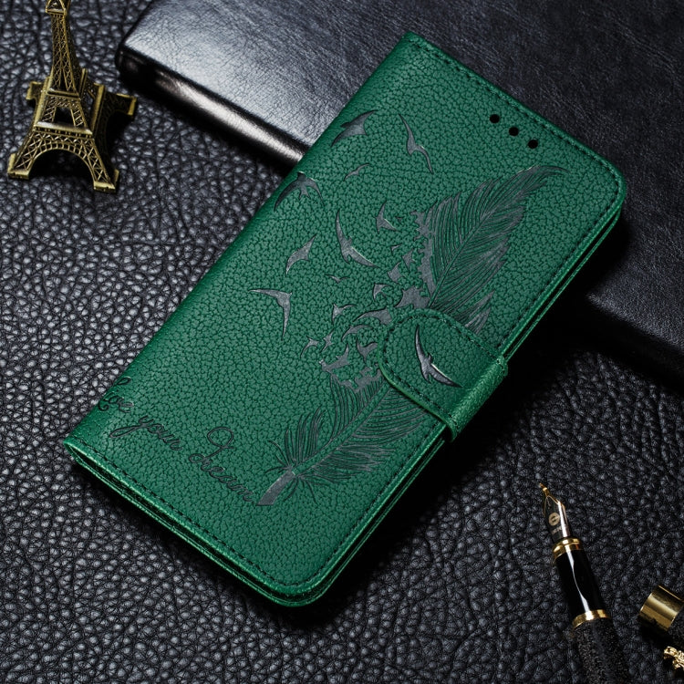 For Xiaomi Mi 11 Ultra Litchi Texture Feather Embossing Pattern Horizontal Flip Leather Case with Holder & Card Slots & Wallet & Photo Frame & Lanyard