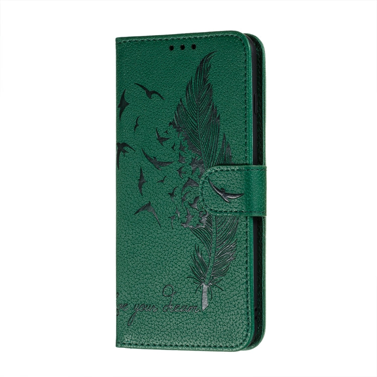For Xiaomi Mi 11 Ultra Litchi Texture Feather Embossing Pattern Horizontal Flip Leather Case with Holder & Card Slots & Wallet & Photo Frame & Lanyard