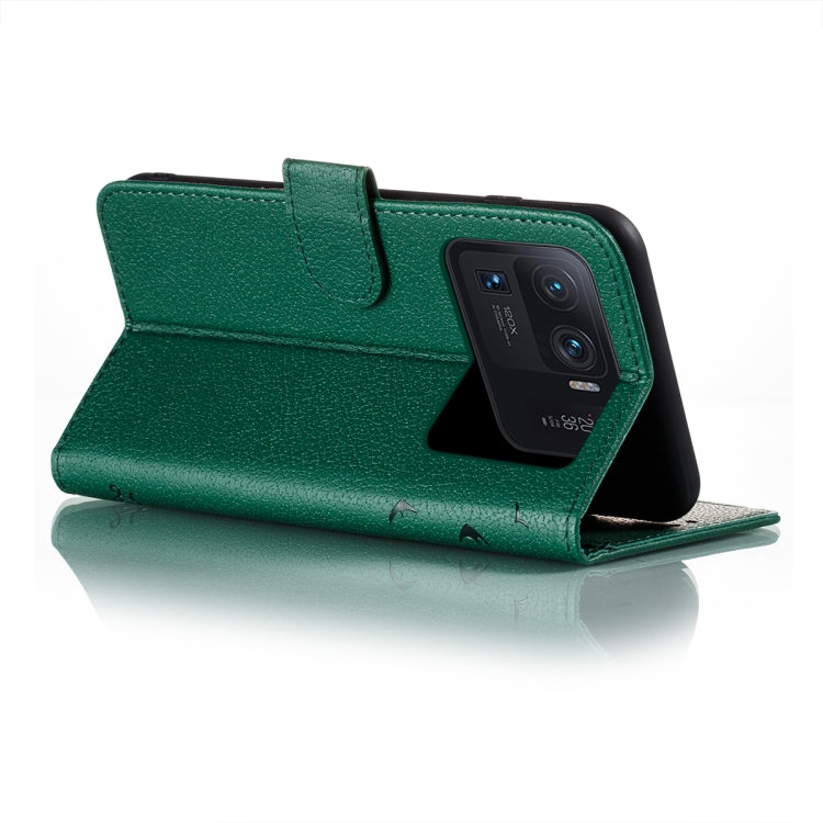 For Xiaomi Mi 11 Ultra Litchi Texture Feather Embossing Pattern Horizontal Flip Leather Case with Holder & Card Slots & Wallet & Photo Frame & Lanyard