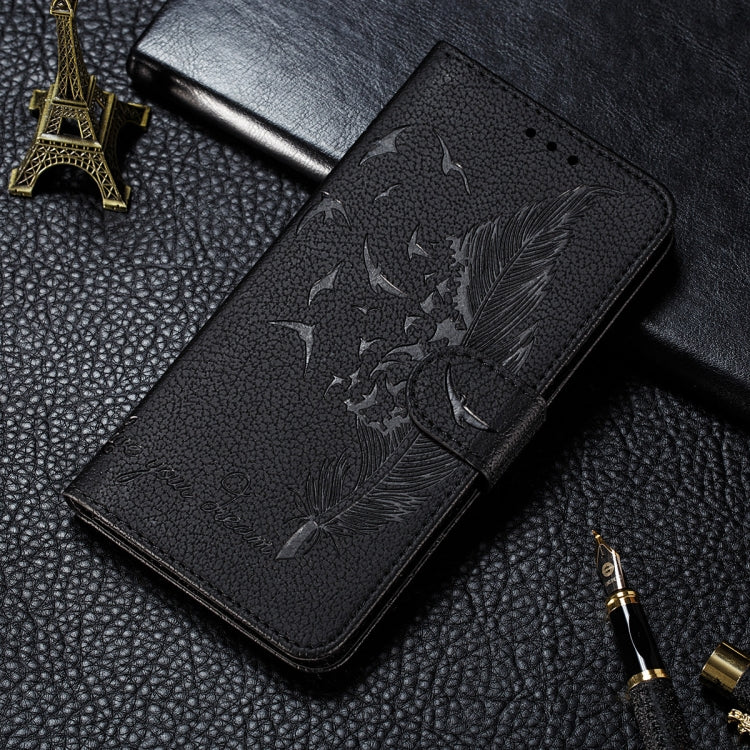For Xiaomi Mi 11 Ultra Litchi Texture Feather Embossing Pattern Horizontal Flip Leather Case with Holder & Card Slots & Wallet & Photo Frame & Lanyard