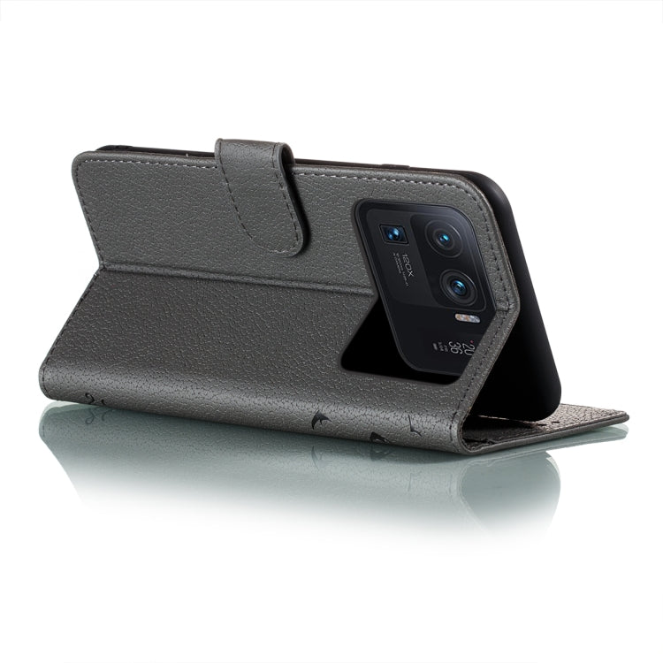 For Xiaomi Mi 11 Ultra Litchi Texture Feather Embossing Pattern Horizontal Flip Leather Case with Holder & Card Slots & Wallet & Photo Frame & Lanyard