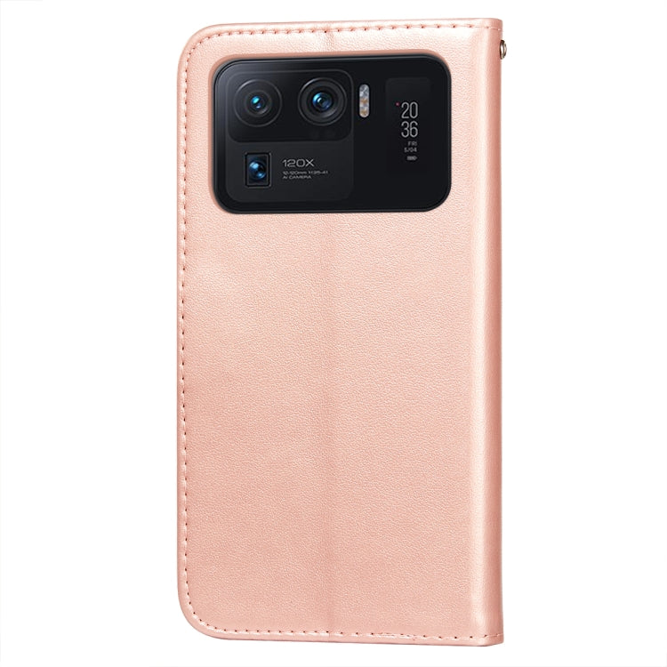 For Xiaomi Mi 11 Ultra Flower Vine Embossing Pattern Horizontal Flip Leather Case with Card Slot & Holder & Wallet & Lanyard