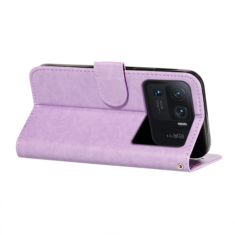 For Xiaomi Mi 11 Ultra Flower Vine Embossing Pattern Horizontal Flip Leather Case with Card Slot & Holder & Wallet & Lanyard
