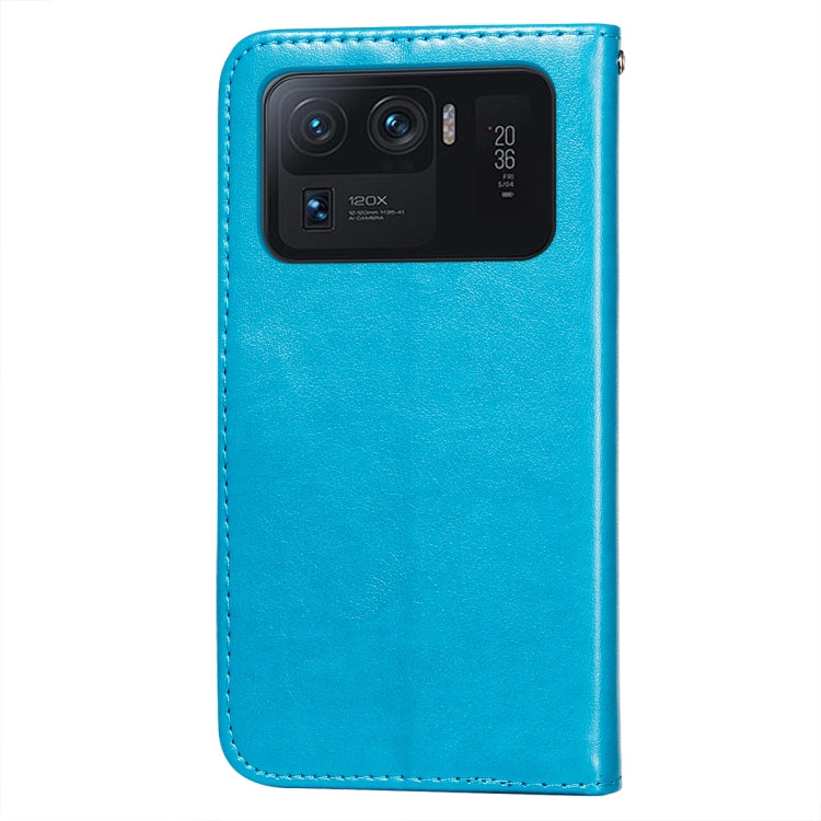 For Xiaomi Mi 11 Ultra Flower Vine Embossing Pattern Horizontal Flip Leather Case with Card Slot & Holder & Wallet & Lanyard