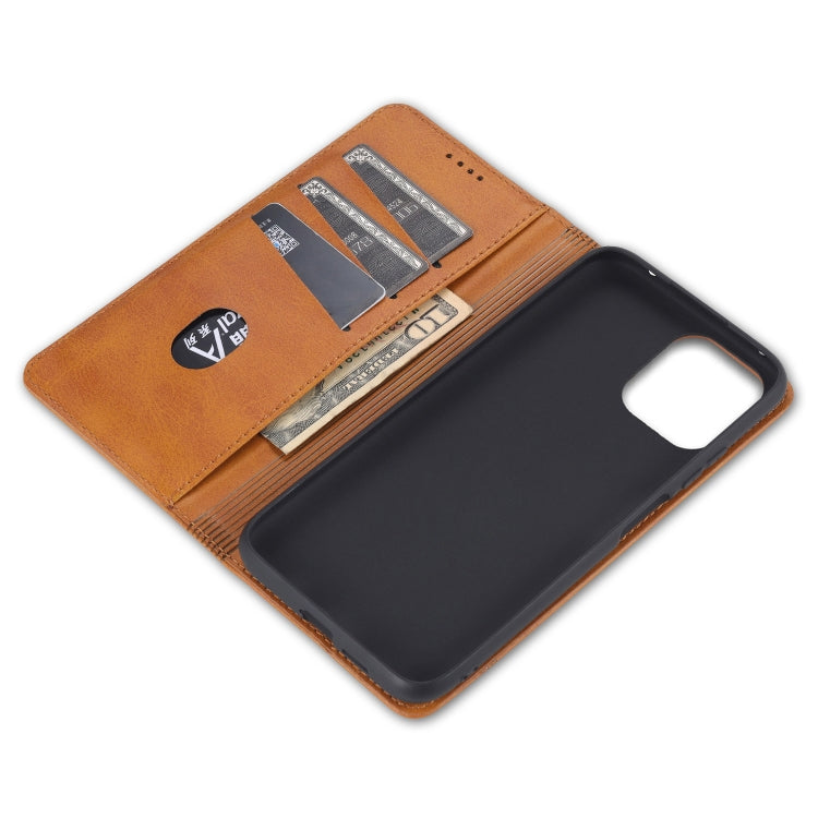 For Xiaomi Mi 11 Lite AZNS Magnetic Calf Texture Horizontal Flip Leather Case with Card Slots & Holder & Wallet