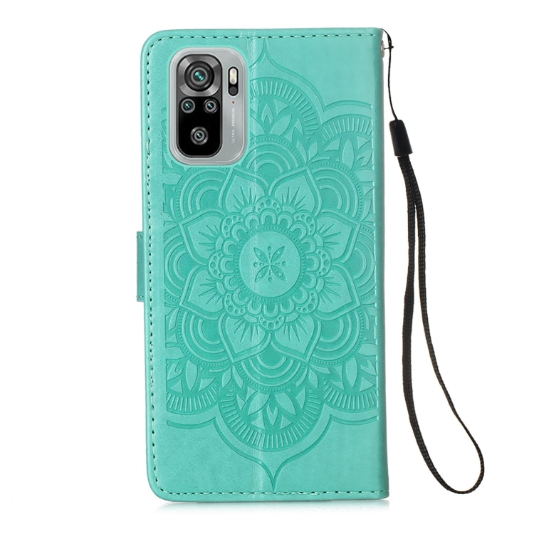 For Xiaomi Redmi Note 10S / Note 10 4G Dream Catcher Printing Horizontal Flip Leather Case with Holder & Card Slots & Wallet & Lanyard