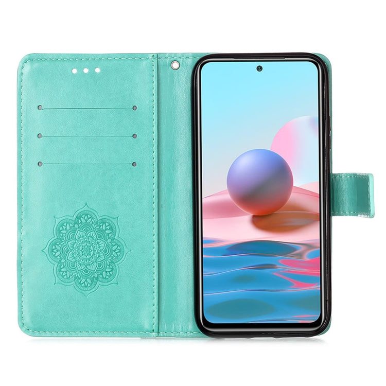 For Xiaomi Redmi Note 10S / Note 10 4G Dream Catcher Printing Horizontal Flip Leather Case with Holder & Card Slots & Wallet & Lanyard