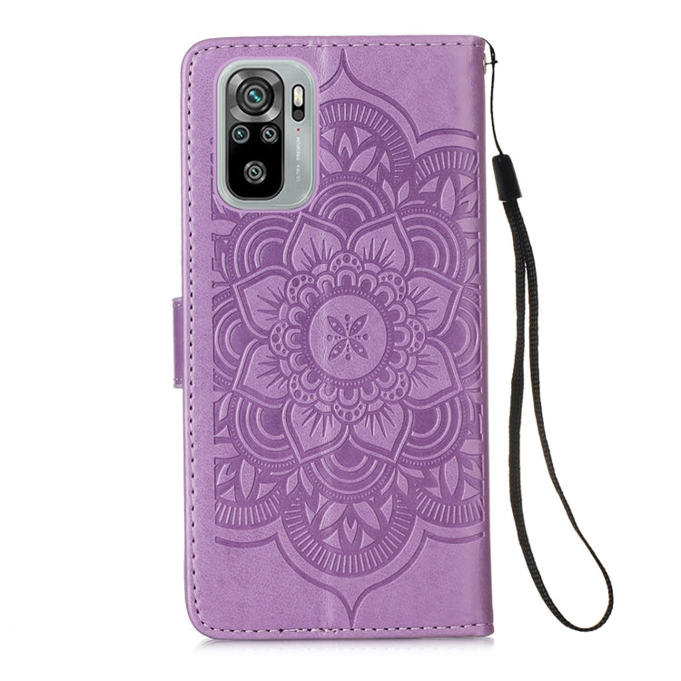 For Xiaomi Redmi Note 10S / Note 10 4G Dream Catcher Printing Horizontal Flip Leather Case with Holder & Card Slots & Wallet & Lanyard