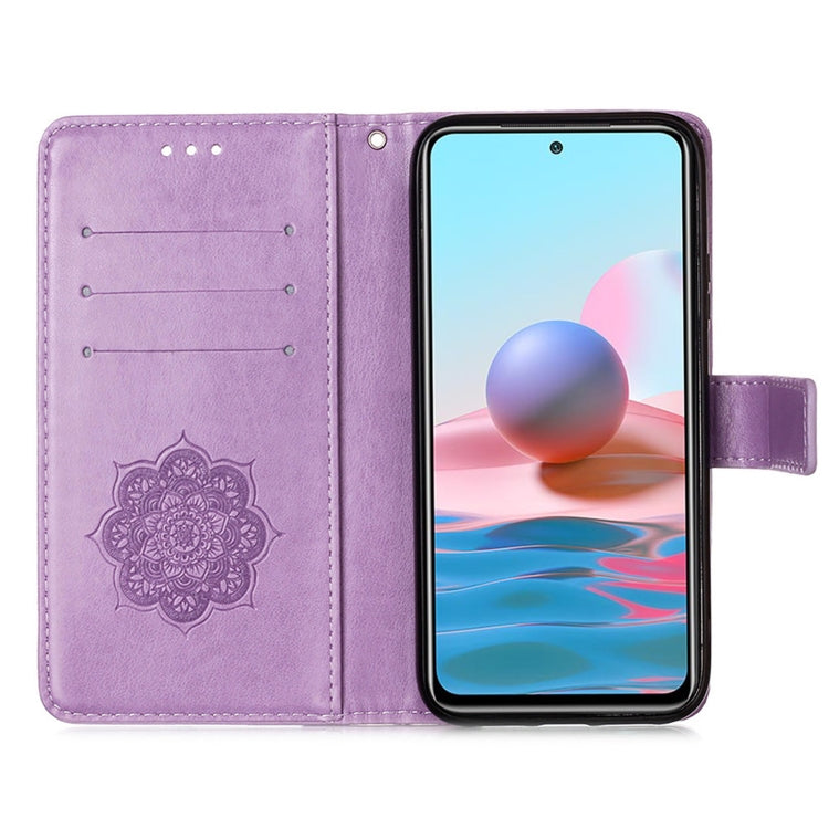 For Xiaomi Redmi Note 10S / Note 10 4G Dream Catcher Printing Horizontal Flip Leather Case with Holder & Card Slots & Wallet & Lanyard