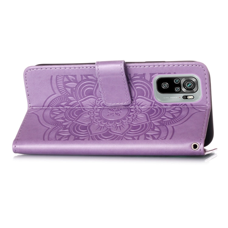 For Xiaomi Redmi Note 10S / Note 10 4G Dream Catcher Printing Horizontal Flip Leather Case with Holder & Card Slots & Wallet & Lanyard