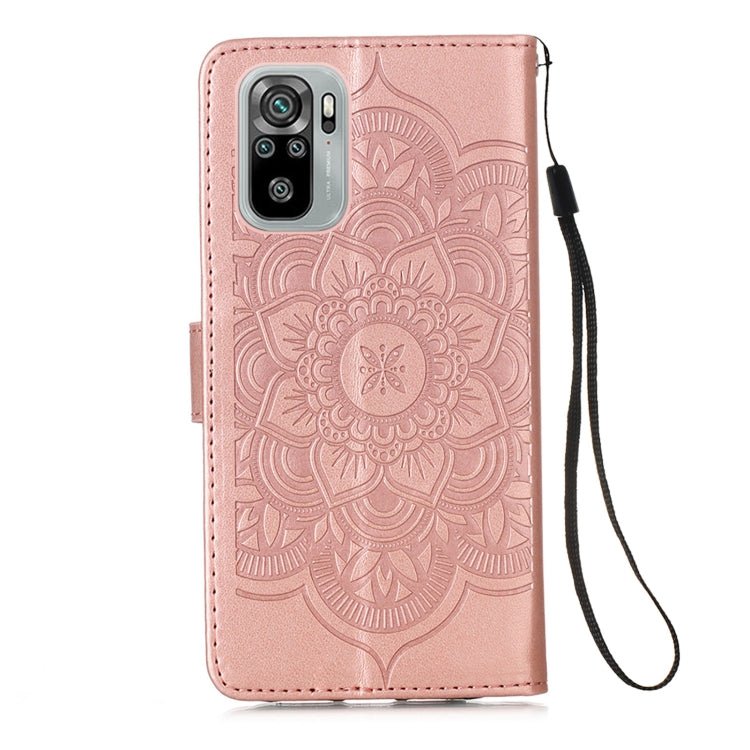 For Xiaomi Redmi Note 10S / Note 10 4G Dream Catcher Printing Horizontal Flip Leather Case with Holder & Card Slots & Wallet & Lanyard