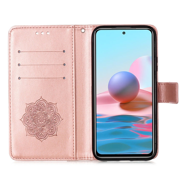 For Xiaomi Redmi Note 10S / Note 10 4G Dream Catcher Printing Horizontal Flip Leather Case with Holder & Card Slots & Wallet & Lanyard