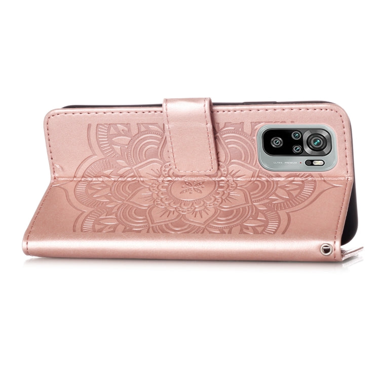 For Xiaomi Redmi Note 10S / Note 10 4G Dream Catcher Printing Horizontal Flip Leather Case with Holder & Card Slots & Wallet & Lanyard