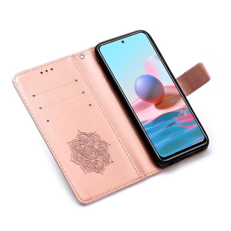 For Xiaomi Redmi Note 10S / Note 10 4G Dream Catcher Printing Horizontal Flip Leather Case with Holder & Card Slots & Wallet & Lanyard