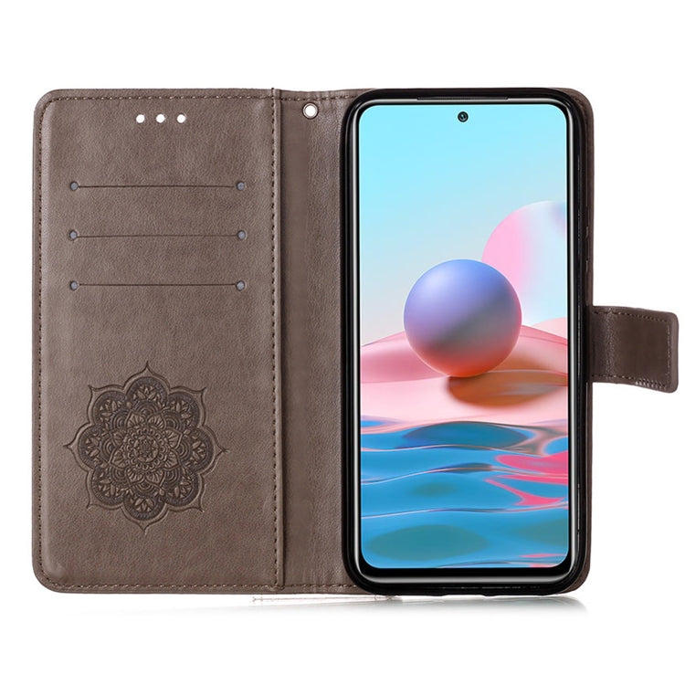 For Xiaomi Redmi Note 10S / Note 10 4G Dream Catcher Printing Horizontal Flip Leather Case with Holder & Card Slots & Wallet & Lanyard