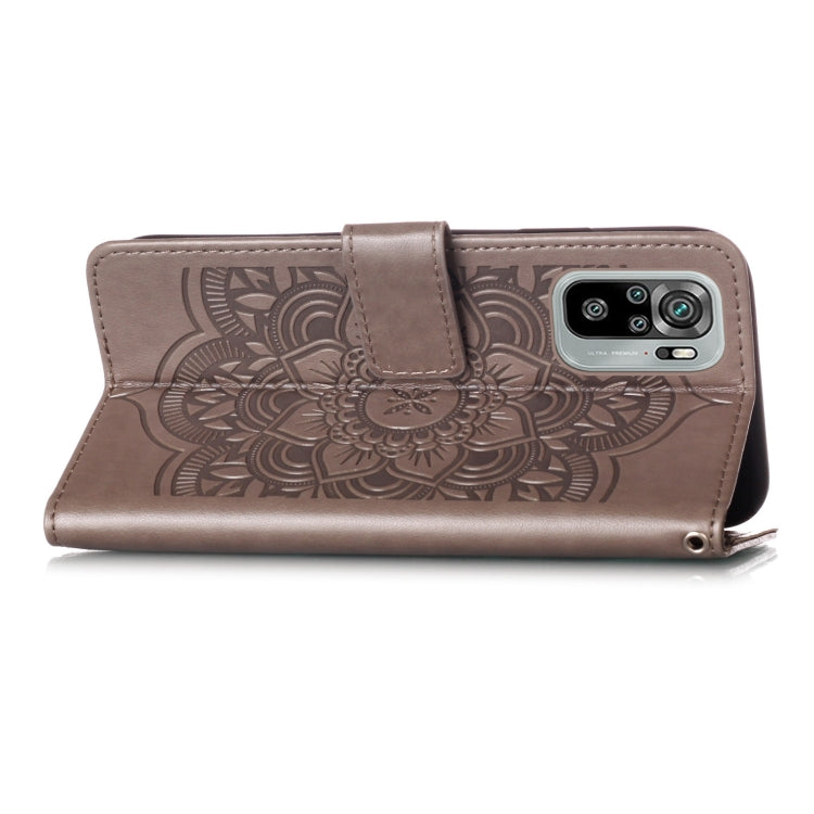 For Xiaomi Redmi Note 10S / Note 10 4G Dream Catcher Printing Horizontal Flip Leather Case with Holder & Card Slots & Wallet & Lanyard