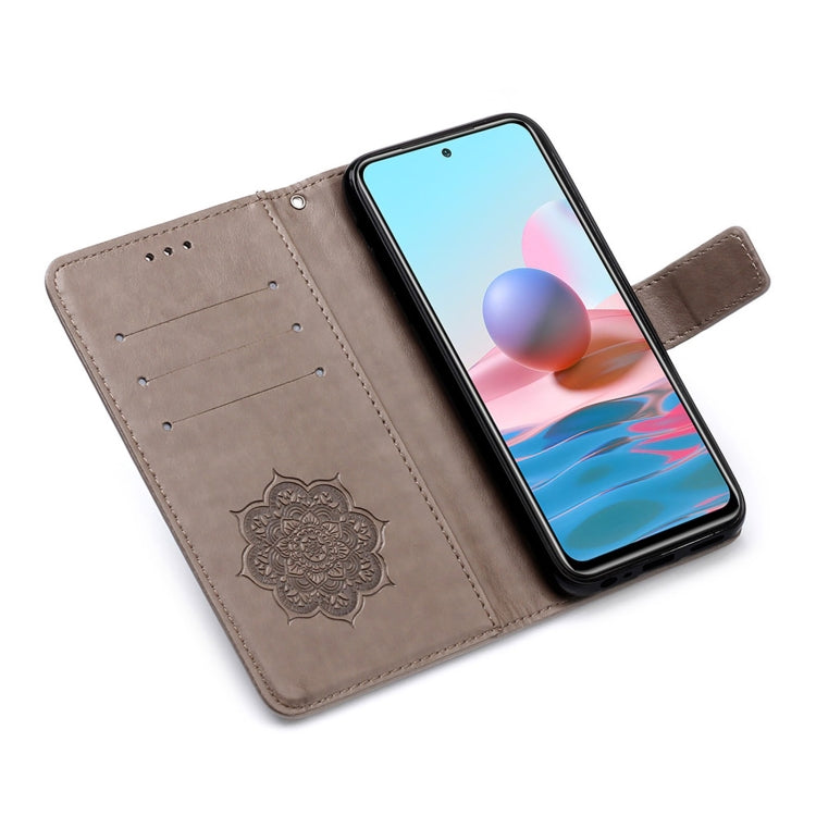 For Xiaomi Redmi Note 10S / Note 10 4G Dream Catcher Printing Horizontal Flip Leather Case with Holder & Card Slots & Wallet & Lanyard