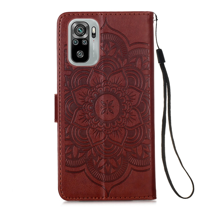 For Xiaomi Redmi Note 10S / Note 10 4G Dream Catcher Printing Horizontal Flip Leather Case with Holder & Card Slots & Wallet & Lanyard