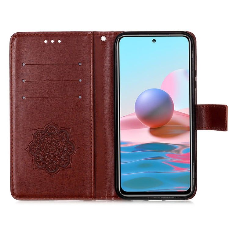 For Xiaomi Redmi Note 10S / Note 10 4G Dream Catcher Printing Horizontal Flip Leather Case with Holder & Card Slots & Wallet & Lanyard