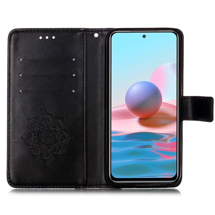 For Xiaomi Redmi Note 10S / Note 10 4G Dream Catcher Printing Horizontal Flip Leather Case with Holder & Card Slots & Wallet & Lanyard