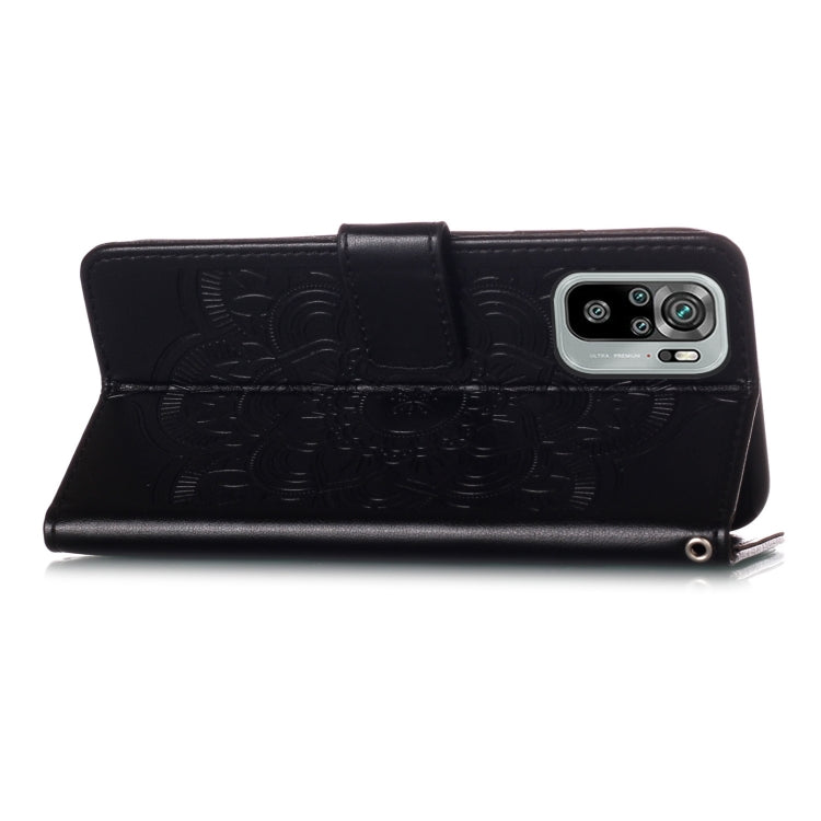 For Xiaomi Redmi Note 10S / Note 10 4G Dream Catcher Printing Horizontal Flip Leather Case with Holder & Card Slots & Wallet & Lanyard