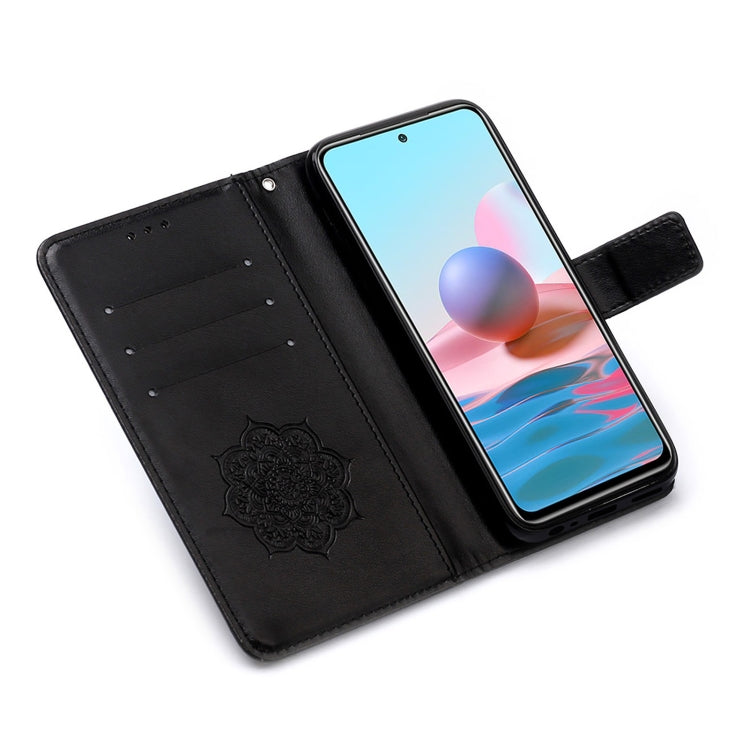 For Xiaomi Redmi Note 10S / Note 10 4G Dream Catcher Printing Horizontal Flip Leather Case with Holder & Card Slots & Wallet & Lanyard