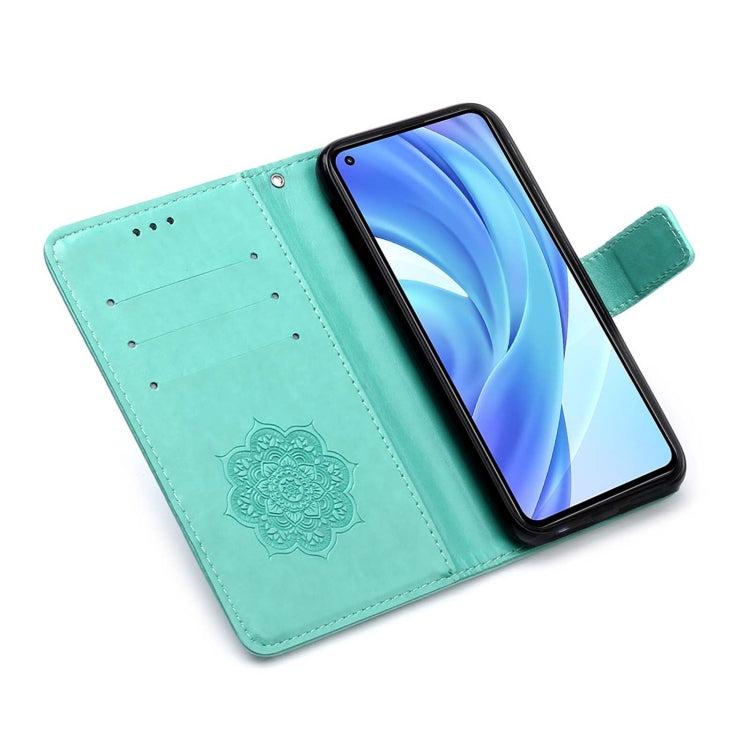 For Xiaomi Mi 11 Lite Dream Catcher Printing Horizontal Flip Leather Case with Holder & Card Slots & Wallet & Lanyard