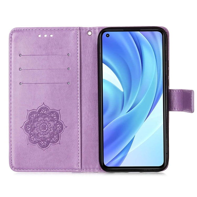 For Xiaomi Mi 11 Lite Dream Catcher Printing Horizontal Flip Leather Case with Holder & Card Slots & Wallet & Lanyard