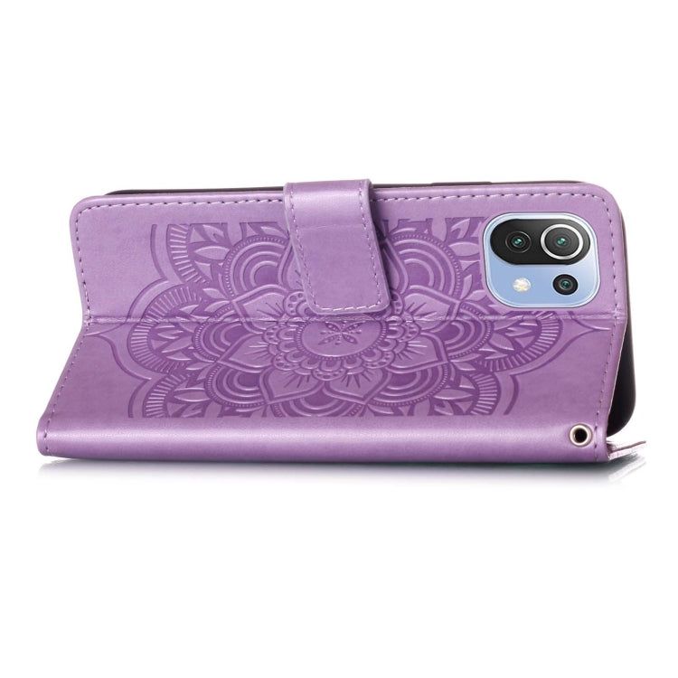 For Xiaomi Mi 11 Lite Dream Catcher Printing Horizontal Flip Leather Case with Holder & Card Slots & Wallet & Lanyard