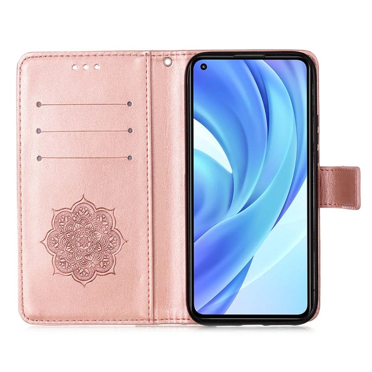 For Xiaomi Mi 11 Lite Dream Catcher Printing Horizontal Flip Leather Case with Holder & Card Slots & Wallet & Lanyard
