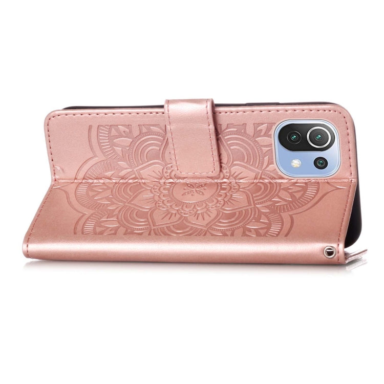 For Xiaomi Mi 11 Lite Dream Catcher Printing Horizontal Flip Leather Case with Holder & Card Slots & Wallet & Lanyard