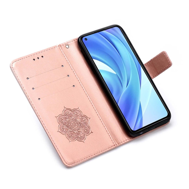 For Xiaomi Mi 11 Lite Dream Catcher Printing Horizontal Flip Leather Case with Holder & Card Slots & Wallet & Lanyard