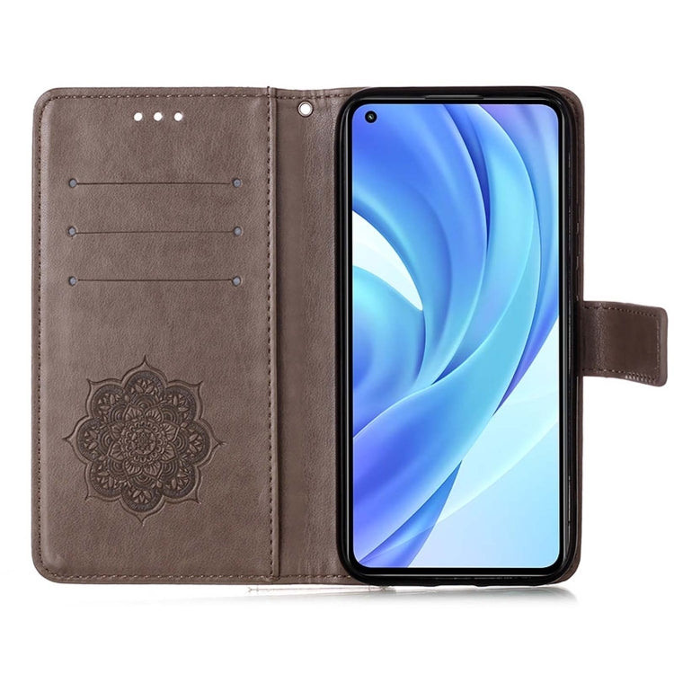 For Xiaomi Mi 11 Lite Dream Catcher Printing Horizontal Flip Leather Case with Holder & Card Slots & Wallet & Lanyard