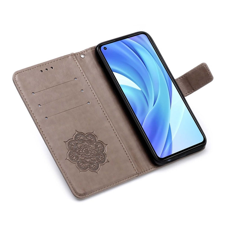 For Xiaomi Mi 11 Lite Dream Catcher Printing Horizontal Flip Leather Case with Holder & Card Slots & Wallet & Lanyard